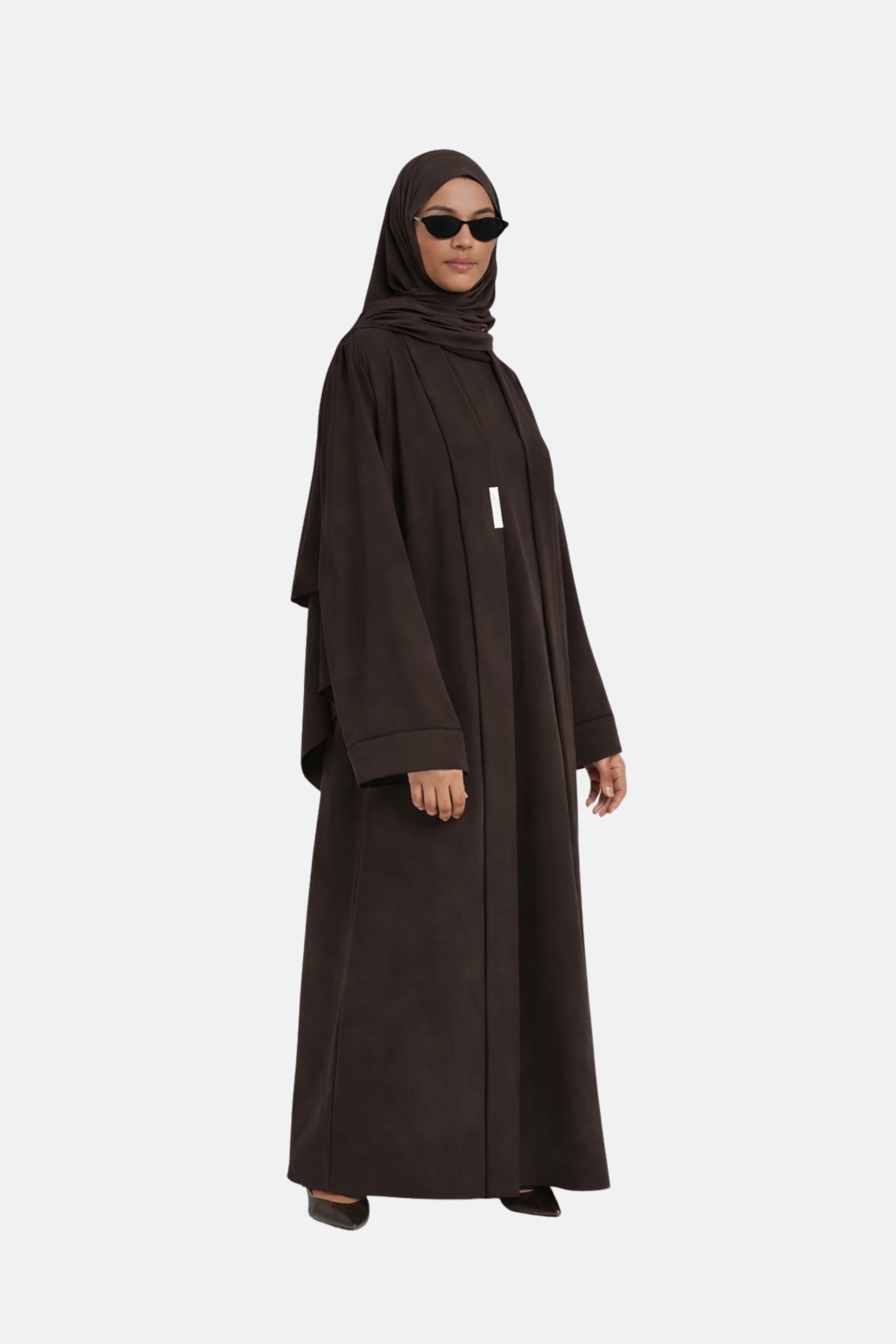 Ensemble Abaya Kimono | Marron